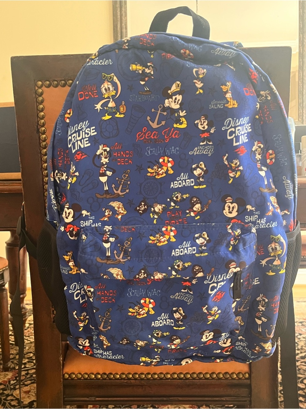 Disney Blue Mickey & Friends Nautical Backpack